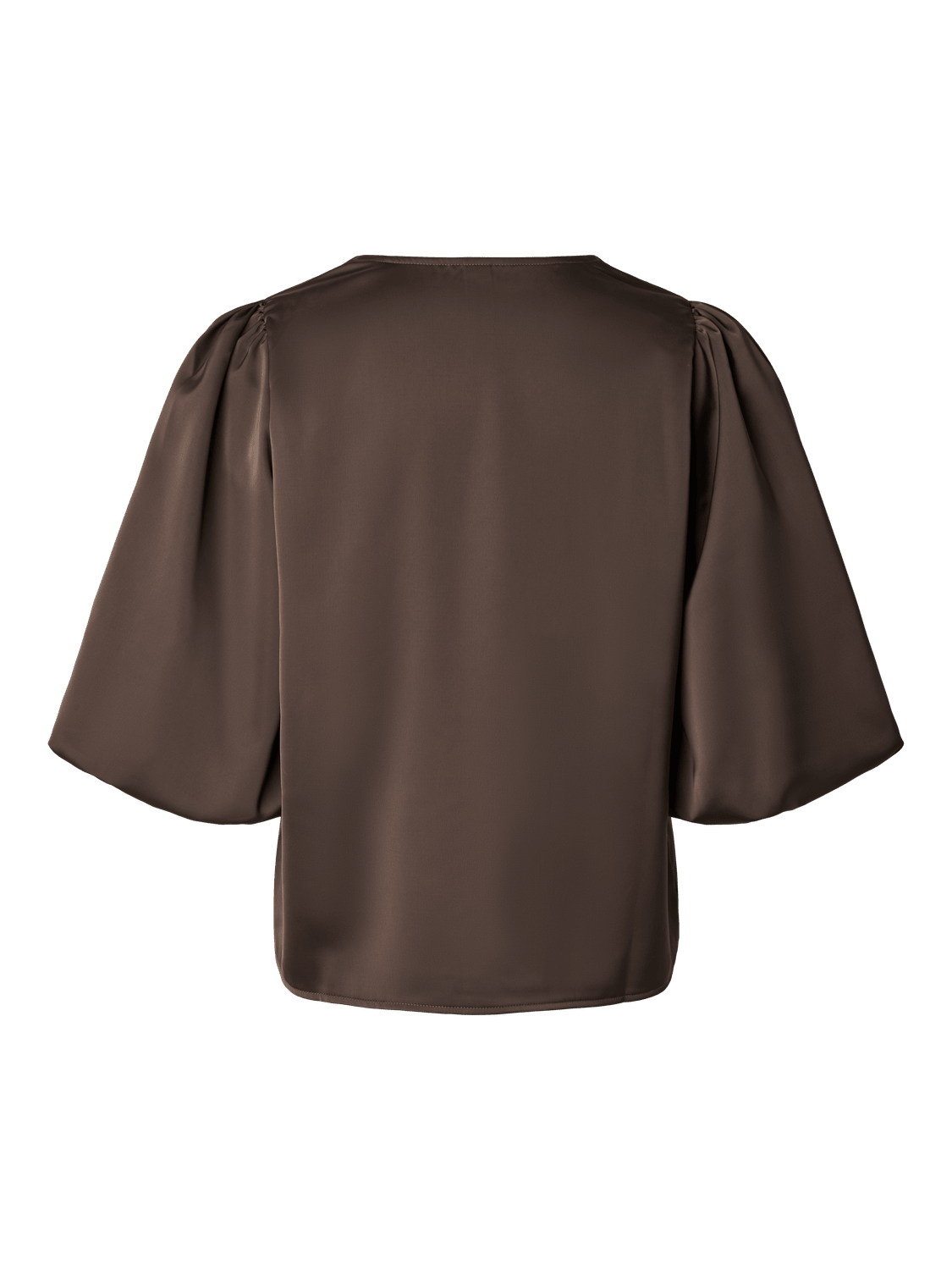 YASPELLA Top - Chocolate Brown - VERO MODA & VILA Bergvik